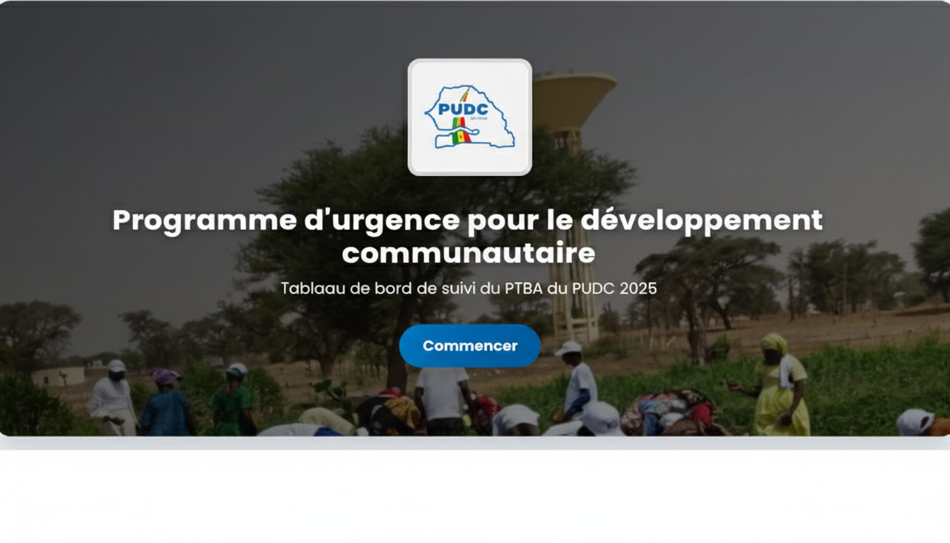 Dashboard interactif du PUDC